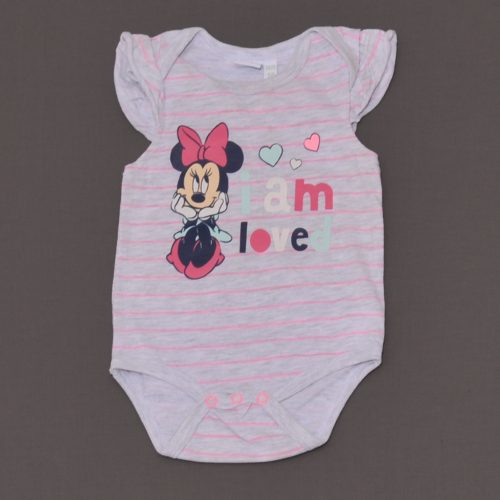 Disney - Szürke, Minnie rövid ujjú body (68)