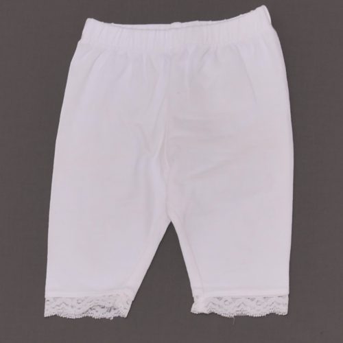 Fehér, csipkés leggings (68)