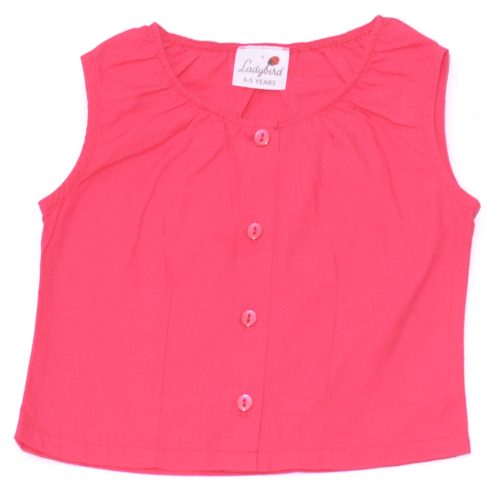 Pink, flitteres ujjatlan blúz (104-110)