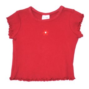 Piros crop felső (98-104)