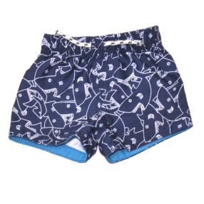 Sötétkék, cápás fürdőnadrág (62-68)