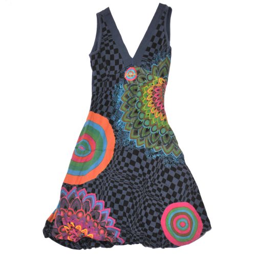 Desigual - Kék, mintás ruha (164-170*)