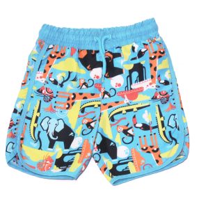 Kék, állatos rövidnadrág (116)