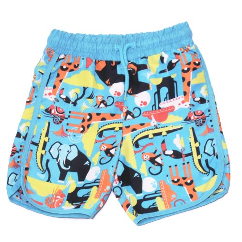 Kék, állatos rövidnadrág (116)