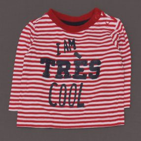 C&A - Piros csíkos hosszú ujjú póló (62)