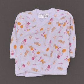 Fehér, állatos hosszú ujjú felső (56)