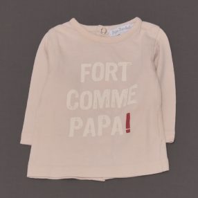 Krém, feliratos hosszú ujjú póló (56)