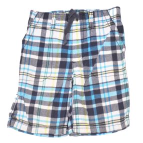 Kék kockás rövidnadrág (104-110*)