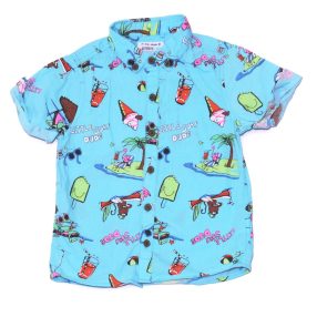 Next - Türkiz, beach rövid ujjú ing (86-92)