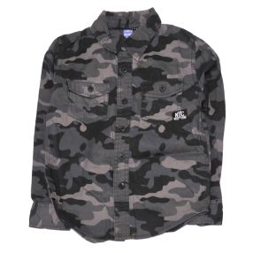 Szürke, terepmintás hosszú ujjú ing (116)