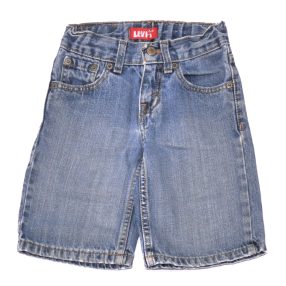 Levi's - Kék, koptatott farmer rövidnadrág (104)