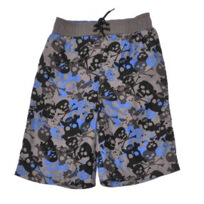 Szürke, koponyás fürdőnadrág (116-122)