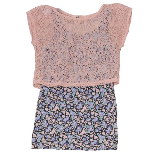 H&M - Kék, Rózsaszín rövid ujjú felső (146-152)
