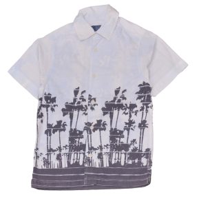 TU - Fehér, Kék rövid ujjú ing (116)