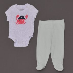 Menta, Szürke ruha szett (62-68)