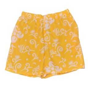 Sárga, fehér mintás fürdőnadrág (152)