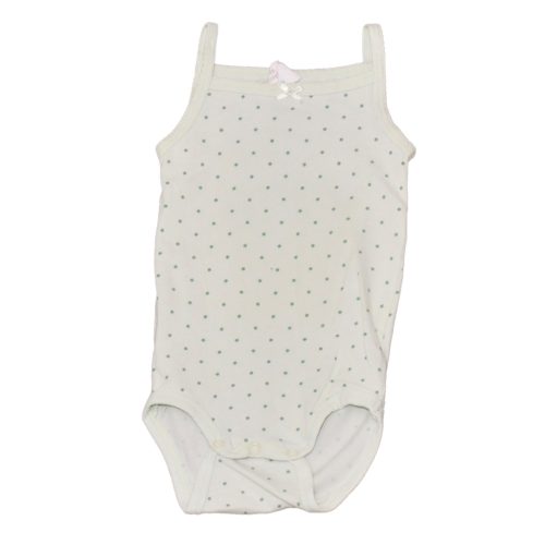 H&M - Zöld, pöttyös ujjatlan body (80)