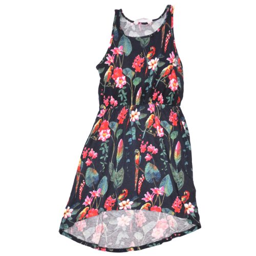H&M - Kék, dzsungelmintás ruha (146-152)