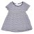 H&M - Kék, Fehér csíkos ruha (80)