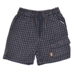 Sötétkék kockás rövidnadrág (80)