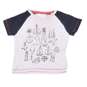 Next - Szürke, kék póló (62)