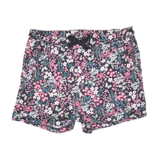 H&M - Kék, virágmintás rövidnadrág (98-104)