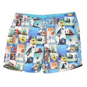 H&M - Kék, mintás fürdőnadrág (110-116)