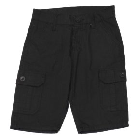 Fekete oldalzsebes rövidnadrág (110)