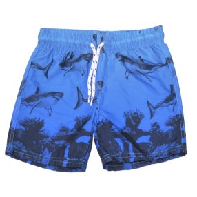 Kék, cápás fürdőnadrág (110)