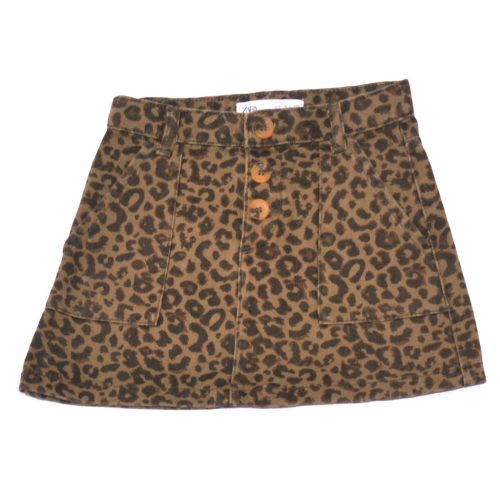 Zara - Terepzöld, leopármintás szoknya (110)