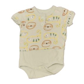 Zöld, állatos rövid ujjú body (62)