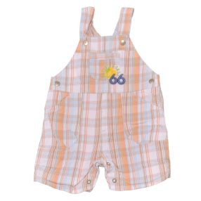   Adams - Fehér, Kék, Barna kockás kantáros rövidnadrág (62-68)