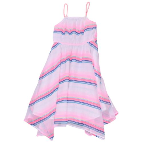 H&M - Fehér, Rózsaszín csíkos ruha (122)
