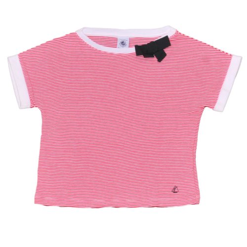Petit Bateau - Rózsaszín csíkos póló (104)