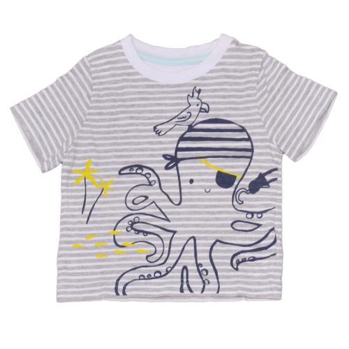 Mothercare - Szürke csíkos póló (68-74)