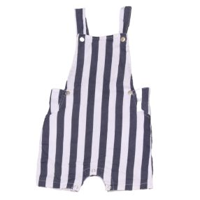 Kék, Fehér csíkos kantáros rövidnadrág (62-68)