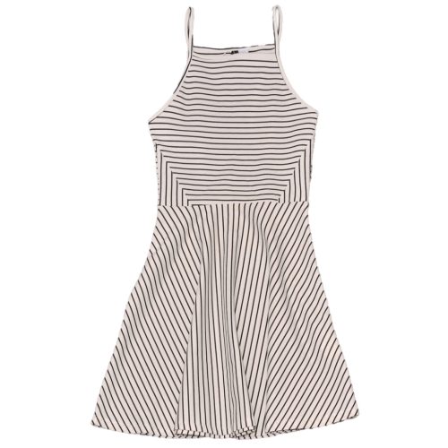 H&M - Fehér, Fekete csíkos pántos ruha (140*)