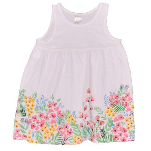 H&M - Fehér, virágmintás ruha (80)