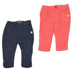 H&M - Kék, Piros nadrág szett (74)