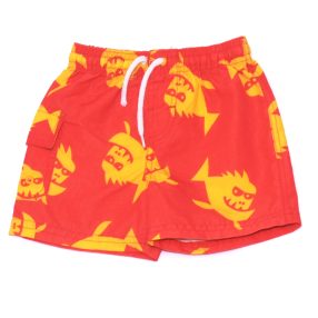 Next - Piros, halacskás fürdőnadrág (80)