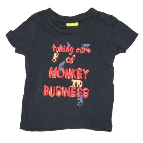 Sötétkék, monkey póló (86-92)