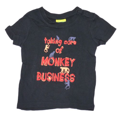 Sötétkék, monkey póló (86-92)