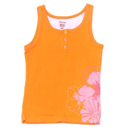 H&M - Narancssárga, mintás ujjatlan felső (134)