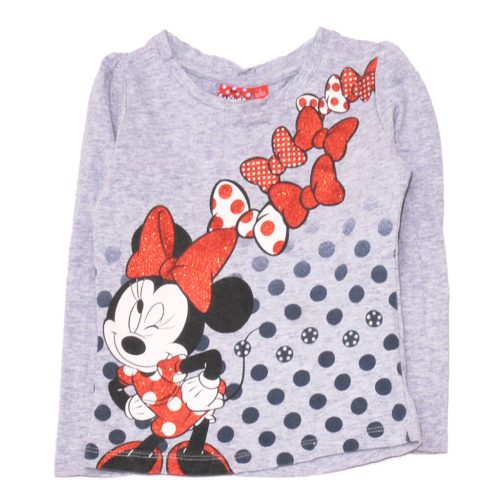 Disney - Szürke, Minnie hosszú ujjú póló (98-104)