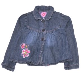 Mothercare - Kék, hímzett farmerkabát (110-116)