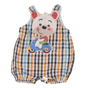 Kék kockás, macis napozó (68*)