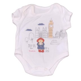 Fehér, macis rövid ujjú body (50)