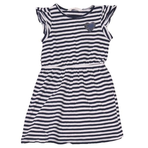 H&M - Kék, Fehér csíkos ruha (110-116)