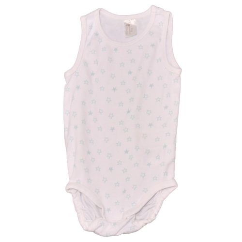 H&M - Fehér, csillagos ujjatlan body (86)