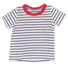 George - Fehér, Kék csíkos póló (62-68)